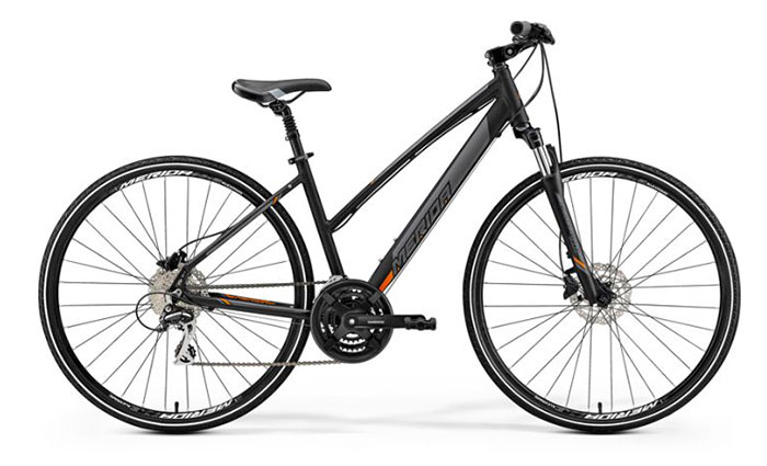 Xe đạp Merida Crossway 20-D Women's Hybrid Bike Matt Black/Orange (2019)