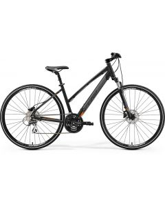 Merida Crossway 20-D Women's Hybrid Bike Matt Black/Orange (2019)